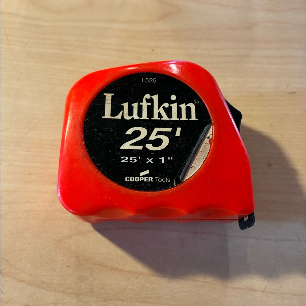 Lufkin 25' Tape Measure L525 hi visible orange